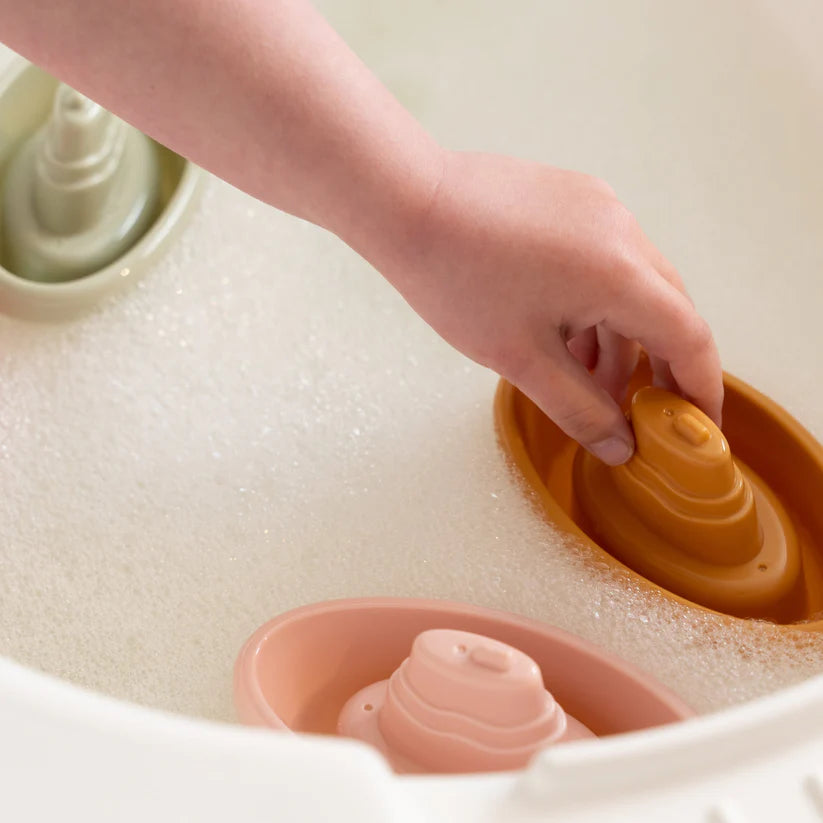 Pink Stacking Bath Boats