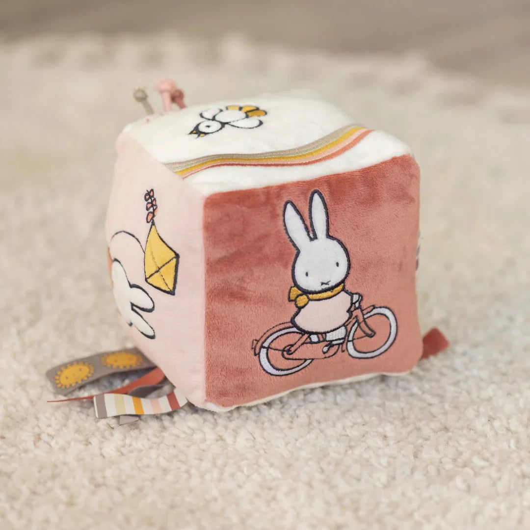 Soft and Sensory Fluffy Miffy Activity Cube - Pink