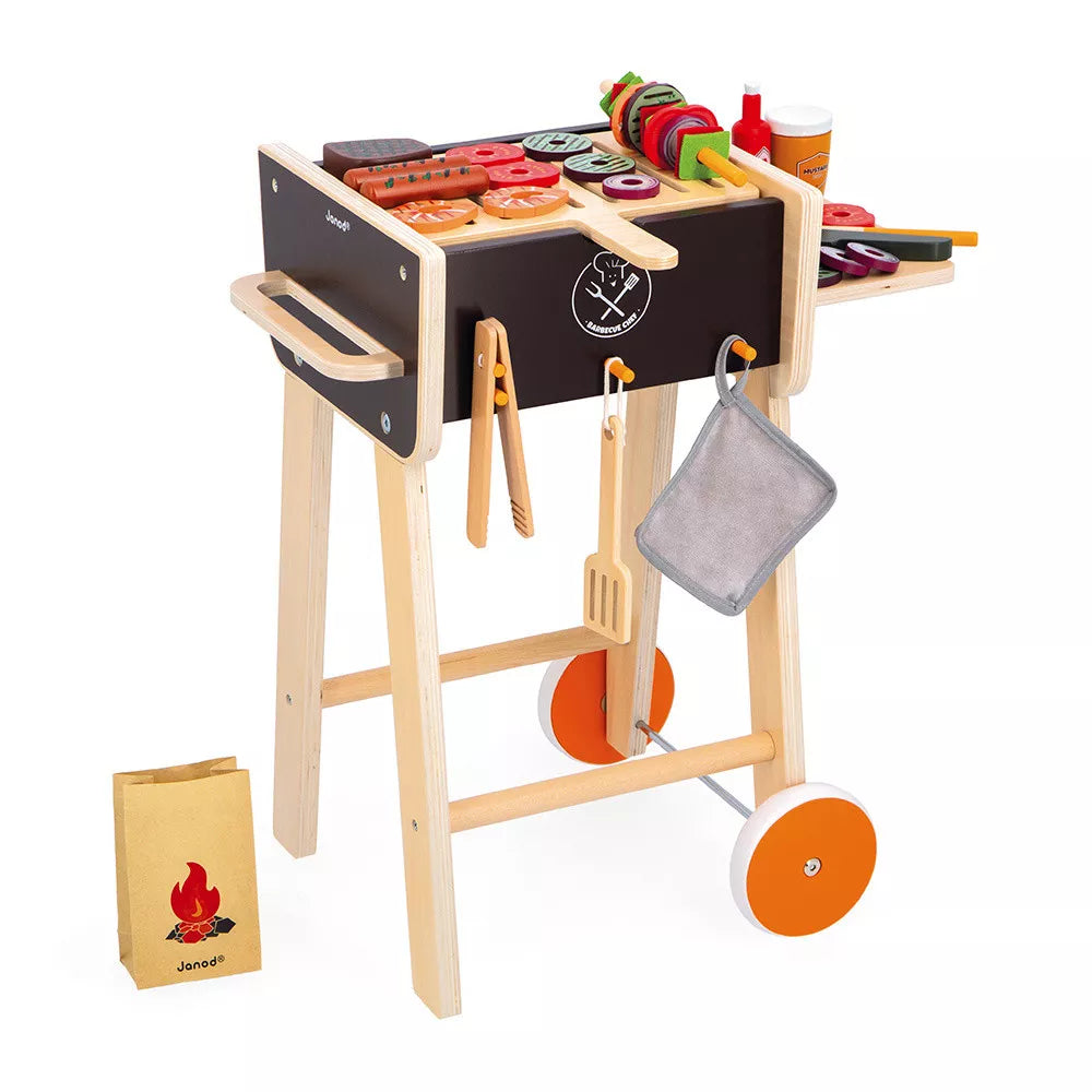 Wooden Barbecue Pretend Play