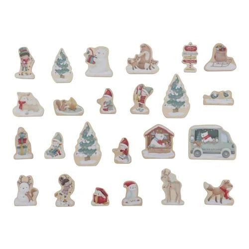 Advent Calendar Winter Christmas Theme Scene