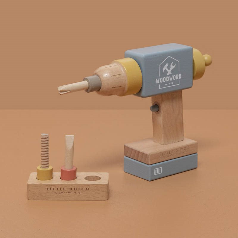Wooden Workbench, Drill and Toolbelt DIY Tool Bundle