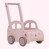 Wooden Baby Walker Car Pink