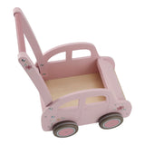 Wooden Baby Walker Car Pink