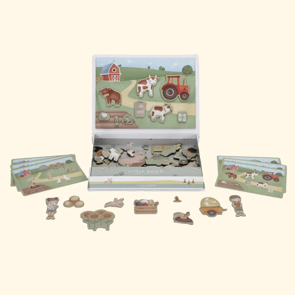 Little Farm Magnetic Playboard Box