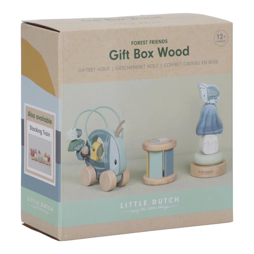 Forest Friends Gift Box Wooden Trio Playset