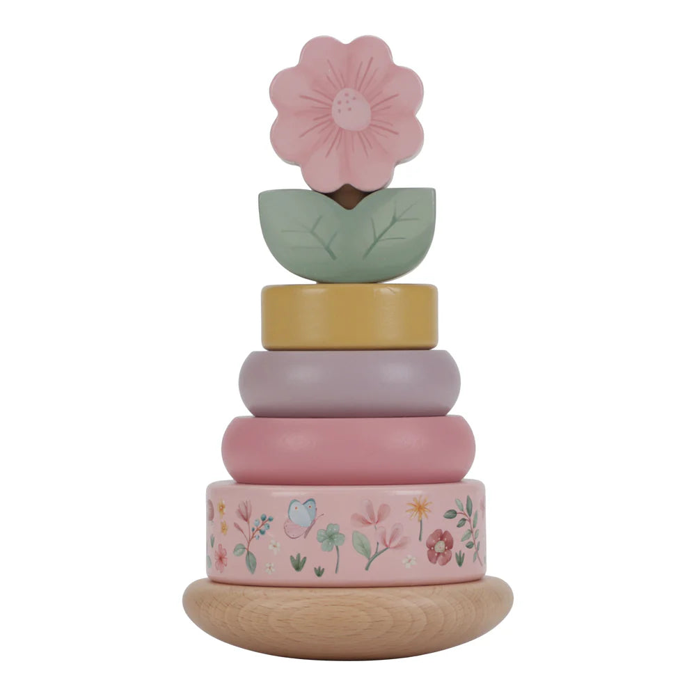 Fairy Garden Wooden Rocking Ring Stacking Toy