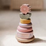 Fairy Garden Wooden Rocking Ring Stacking Toy