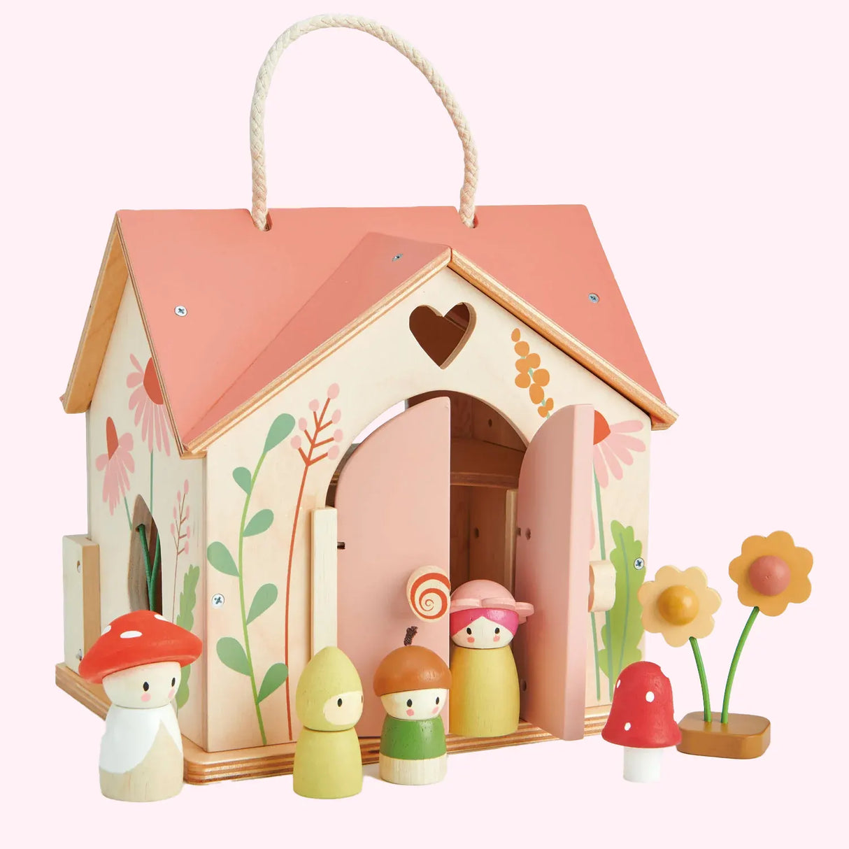 Rosewood Cottage with Peg Dolls and Accessories