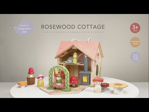 Rosewood Cottage with Peg Dolls and Accessories